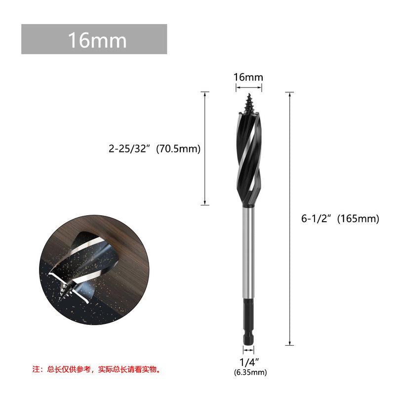 Cargue la imagen en el visor de la galería, Woodworking Twist Drill Bit Auger Drill Garden Auger Square Hole Drill Bit (8 - 35mm)
