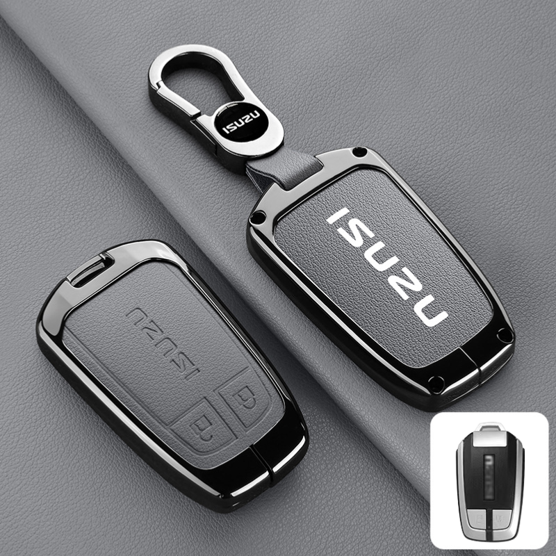 Cargue la imagen en el visor de la galería, Isuzu Aluminum Alloy Shockproof Car Key Case Cover for D-Max, MU-X, Lingtuo, Ruimai
