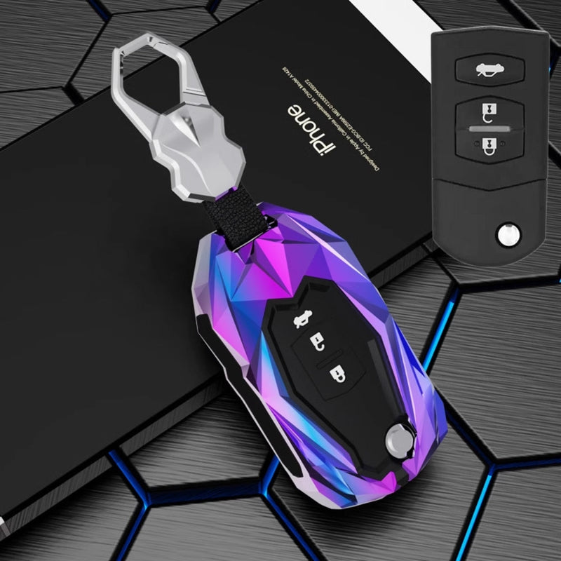 Chargez l&#39;image dans la visionneuse de la galerie, Mazda Zinc Alloy Car Key Fob Cover Case Remote For Mazda 2, 3, 5, 6, CX-3, CX-5, CX-7, CX-9
