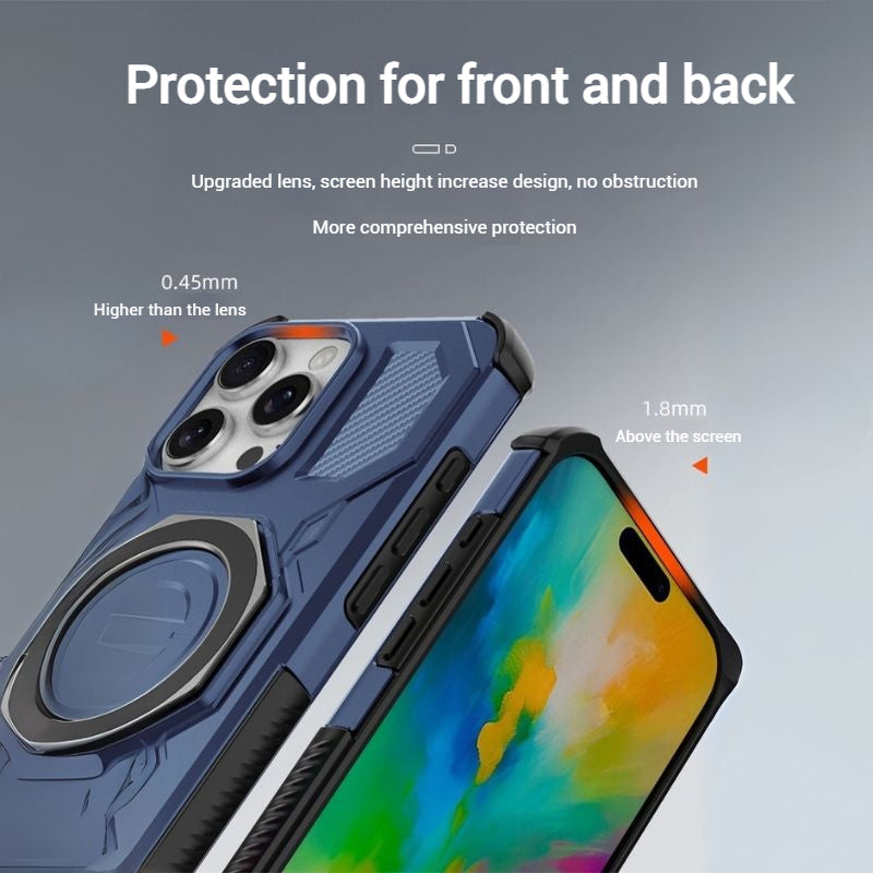 Cargue la imagen en el visor de la galería, [Magsafe Compatible][Built-in Stand] Apple iPhone 17/Air/Pro/Max - Shield Shockproof Rugged Heavy Duty Case - i-Station Mobile Phone &amp; Electronic Device Repair and Accessories
