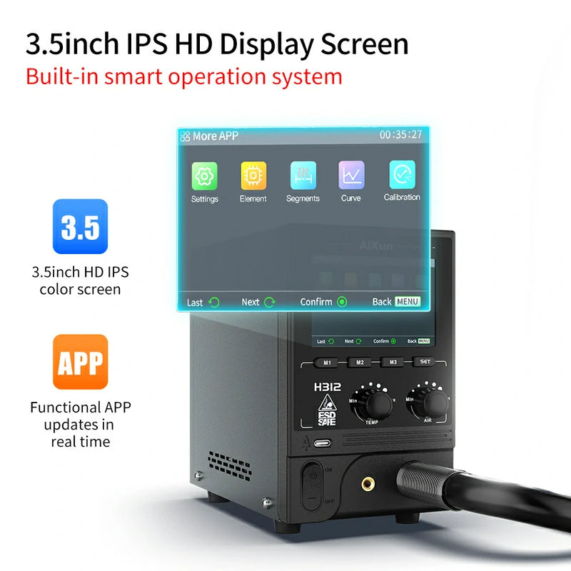 Load image into Gallery viewer, AiXun H312 Smart Hot Air Rework Station – 1400W High-Power Intelligent Rework Solution - Polar Tech Australia
