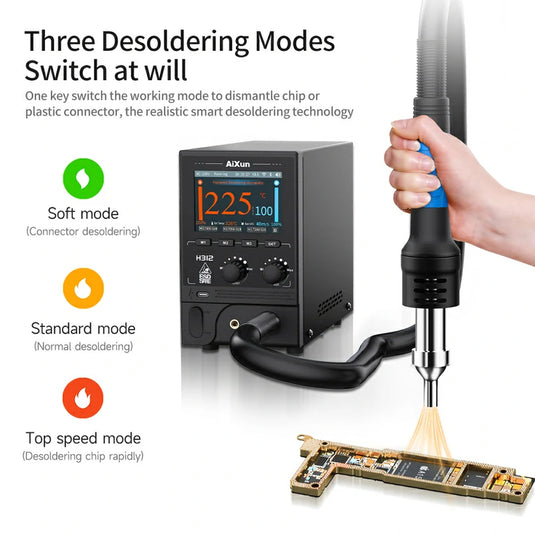AiXun H312 Smart Hot Air Rework Station – 1400W High-Power Intelligent Rework Solution - Polar Tech Australia