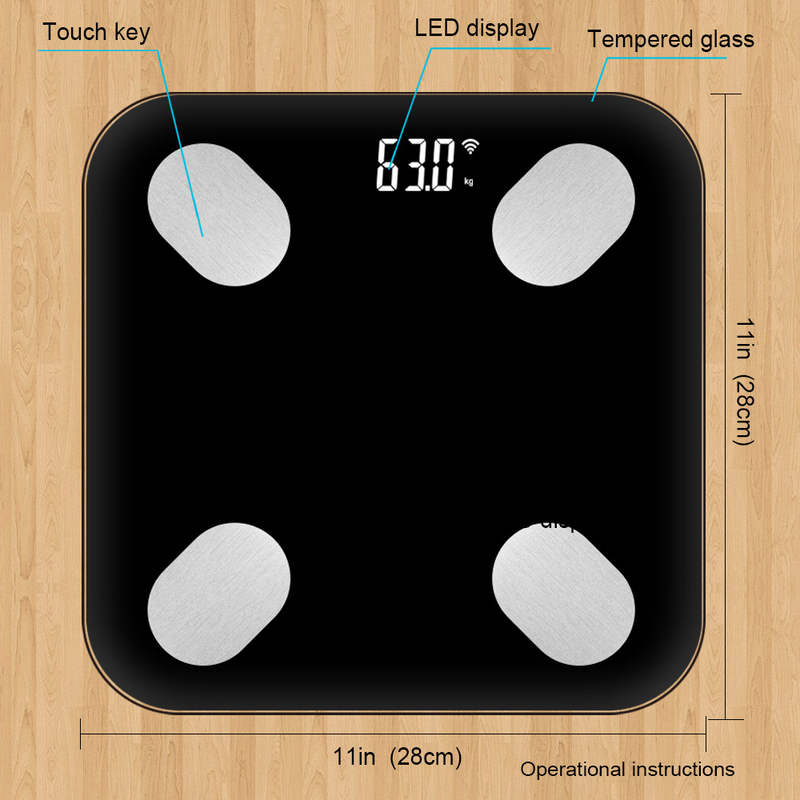 Load image into Gallery viewer, [TUYA Smart Home] Tuya Multiple Detection Functions Smart Life Wifi BMI Scale - Polar Tech Australia
