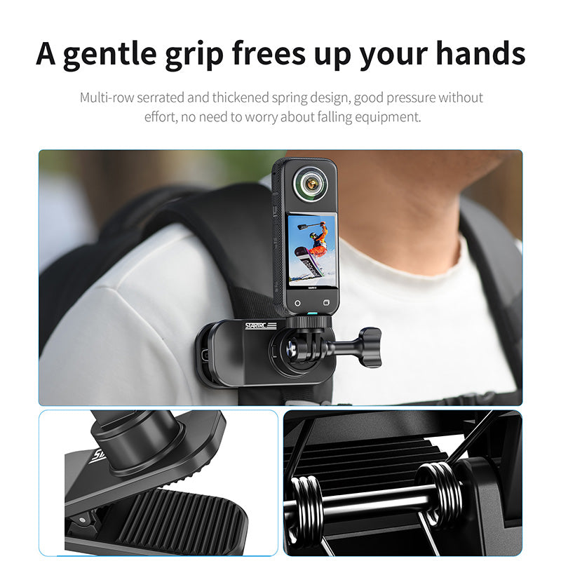 Load image into Gallery viewer, STARTRC Magnetic Universal Backpack Clip for Action Cameras - Polar Tech Australia
