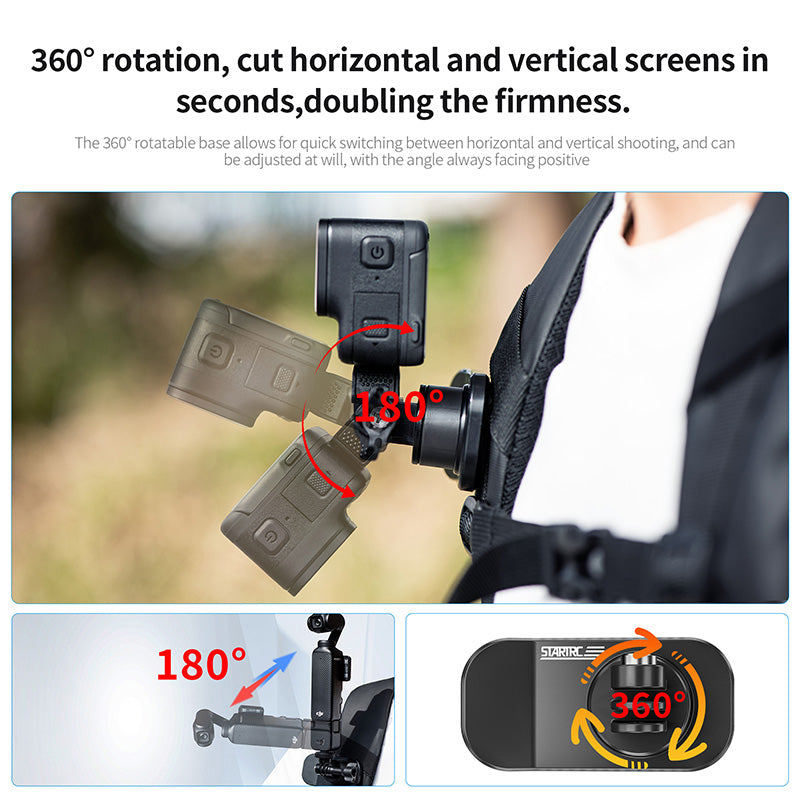 Load image into Gallery viewer, STARTRC Magnetic Universal Backpack Clip for Action Cameras - Polar Tech Australia
