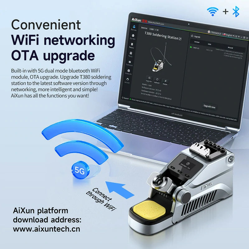 Load image into Gallery viewer, AiXun T380 Portable Smart Soldering Station - Polar Tech Australia
