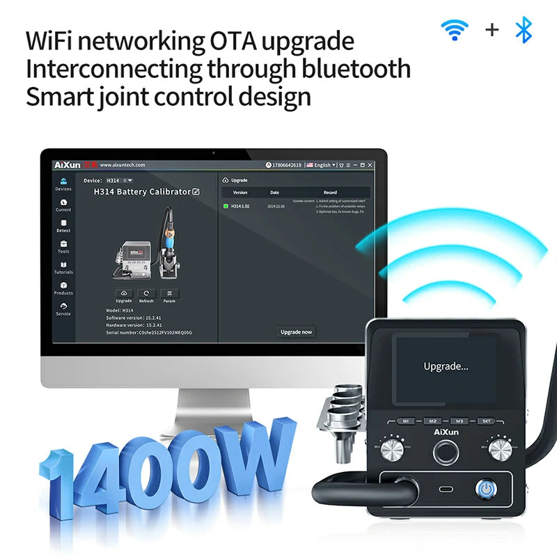 Load image into Gallery viewer, [H314] AiXun 1400W Smart Hot Air Rework Station – Intelligent SMD/BGA Repair - Polar Tech Australia
