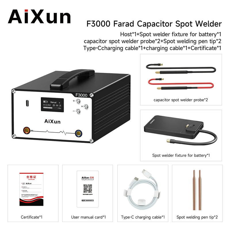 Load image into Gallery viewer, AiXun F3000 Farad Capacitor Spot Welder - Polar Tech Australia
