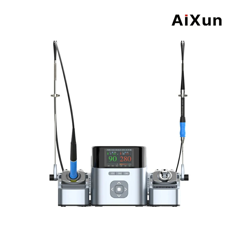 Load image into Gallery viewer, [AiXun T420D] Dual Channel Smart Soldering Station – 200W - Polar Tech Australia
