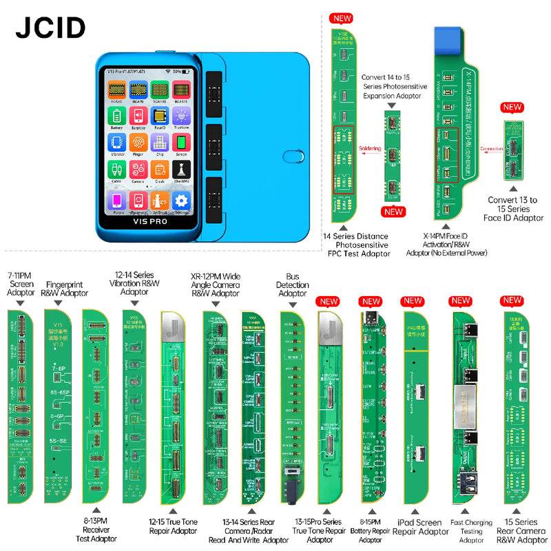 Cargue la imagen en el visor de la galería, [V1S Pro] JCID Programmer Nand Read and Write Purple Screen Repair for iPhone 6-14PM- JCID - Polar Tech Australia
