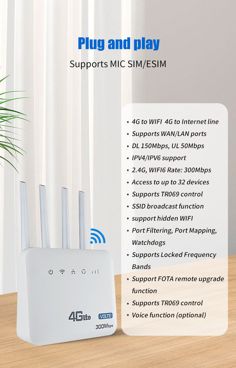 Load image into Gallery viewer, Unlocked 3G/4G LTE Single Port WIFI 6 high Speed Portable Wireless WIFI Router CCTV Switch - Polar Tech Australia
