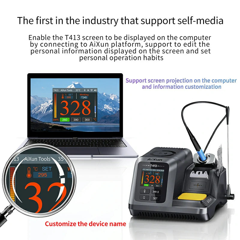 Load image into Gallery viewer, [AiXun T413] 200W Integrated Smart Soldering Station - Polar Tech Australia
