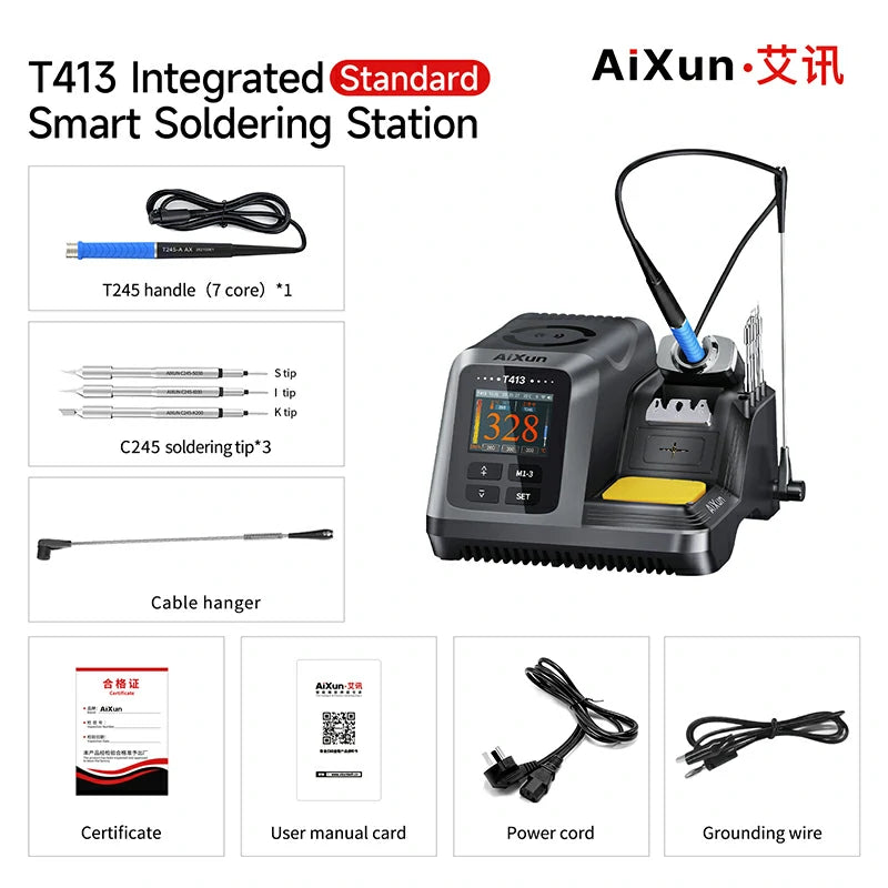 Load image into Gallery viewer, [AiXun T413] 200W Integrated Smart Soldering Station - Polar Tech Australia
