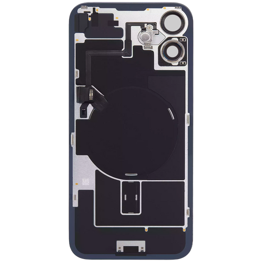 [Full Assembly] Apple iPhone 16 - Back Glass With Steel Plate With Wireless NFC Charging MagSafe Magnet & Flashlight Flex - Polar Tech Australia