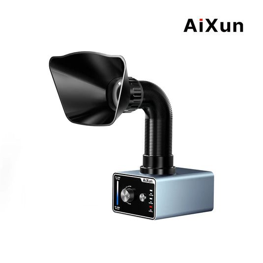 [AiXun ES02] Desktop Fume Extractor – Soldering Smoke Absorber with LED Light - Polar Tech Australia