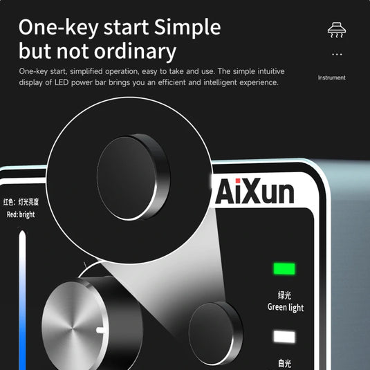 [AiXun ES02] Desktop Fume Extractor – Soldering Smoke Absorber with LED Light - Polar Tech Australia