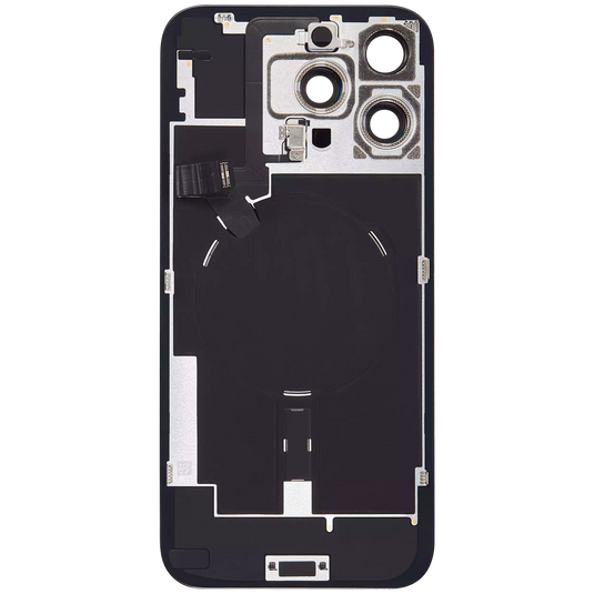 [Full Assembly] Apple iPhone 16 Pro Max - Back Glass With Steel Plate With Wireless NFC Charging MagSafe Magnet & Flashlight Flex - Polar Tech Australia