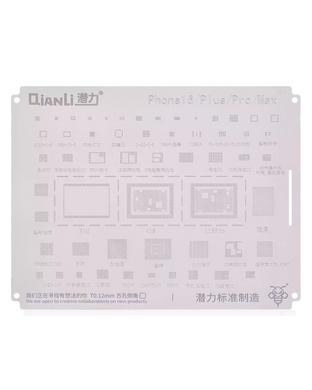 [QS689] Qianli iPhone 16 Series Bumblebee Stencil - Polar Tech Australia