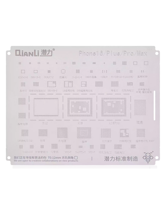 [QS689] Qianli iPhone 16 Series Bumblebee Stencil - Polar Tech Australia