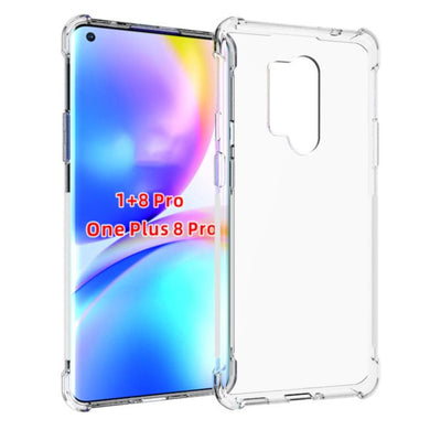 OnePlus 1+8 Pro - AirPillow Cushion Transparent Soft Clear TPU Four Corners Protective Case - Polar Tech Australia