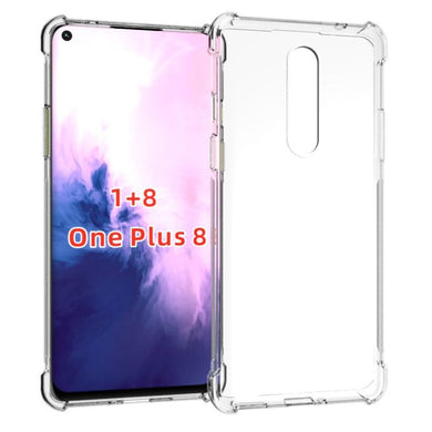 OnePlus 1+8 - AirPillow Cushion Transparent Soft Clear TPU Four Corners Protective Case - Polar Tech Australia