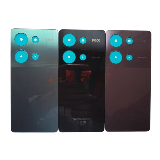 [No Camera Lens] XIAOMI Poco M6 Pro 4G - Back Rear Battery Glass Panel Cover - Polar Tech Australia
