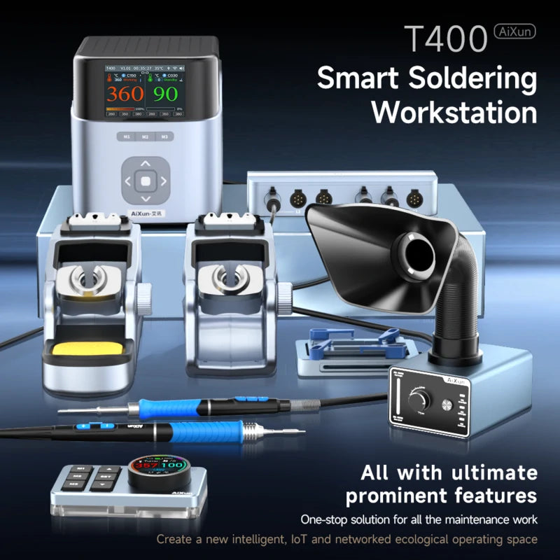 Load image into Gallery viewer, [AiXun T400] Smart Soldering Workstation – 320W Soldering Iron Kit - Polar Tech Australia
