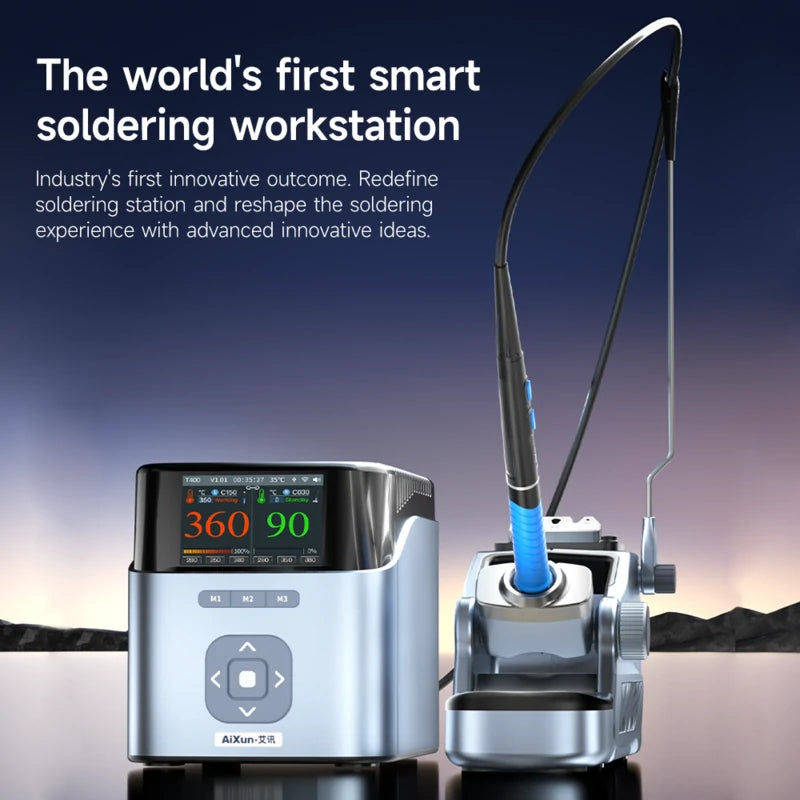 Load image into Gallery viewer, [AiXun T400] Smart Soldering Workstation – 320W Soldering Iron Kit - Polar Tech Australia
