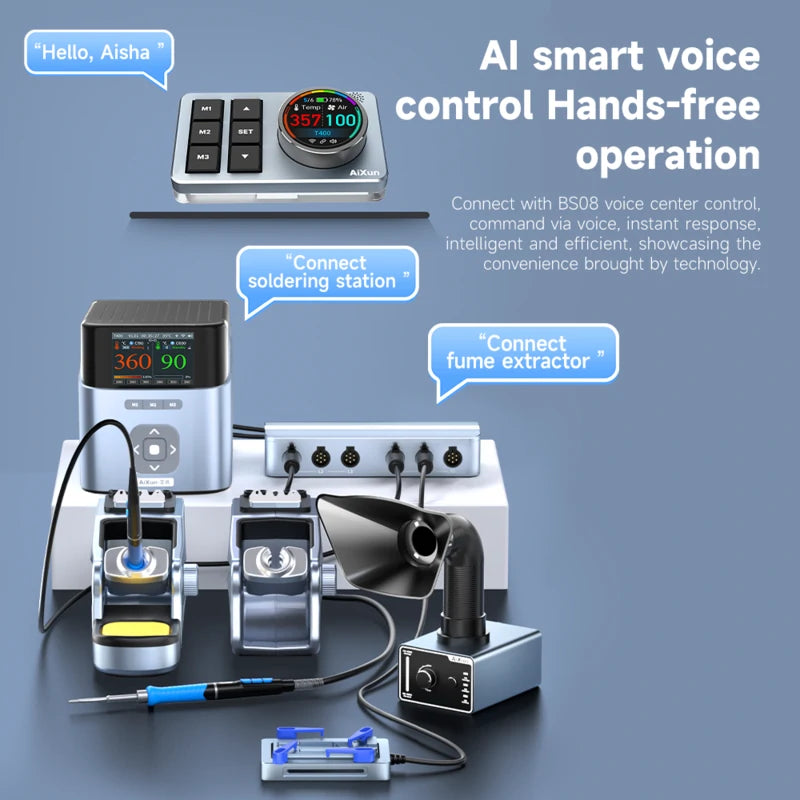 Load image into Gallery viewer, [AiXun T400] Smart Soldering Workstation – 320W Soldering Iron Kit - Polar Tech Australia

