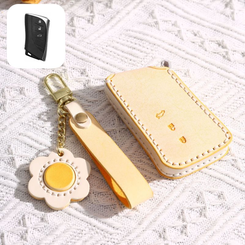 Cargue la imagen en el visor de la galería, Lexus Genuine Leather Car Key Fob Case Cover For ES350, LC500, LS500, UX200, GX460
