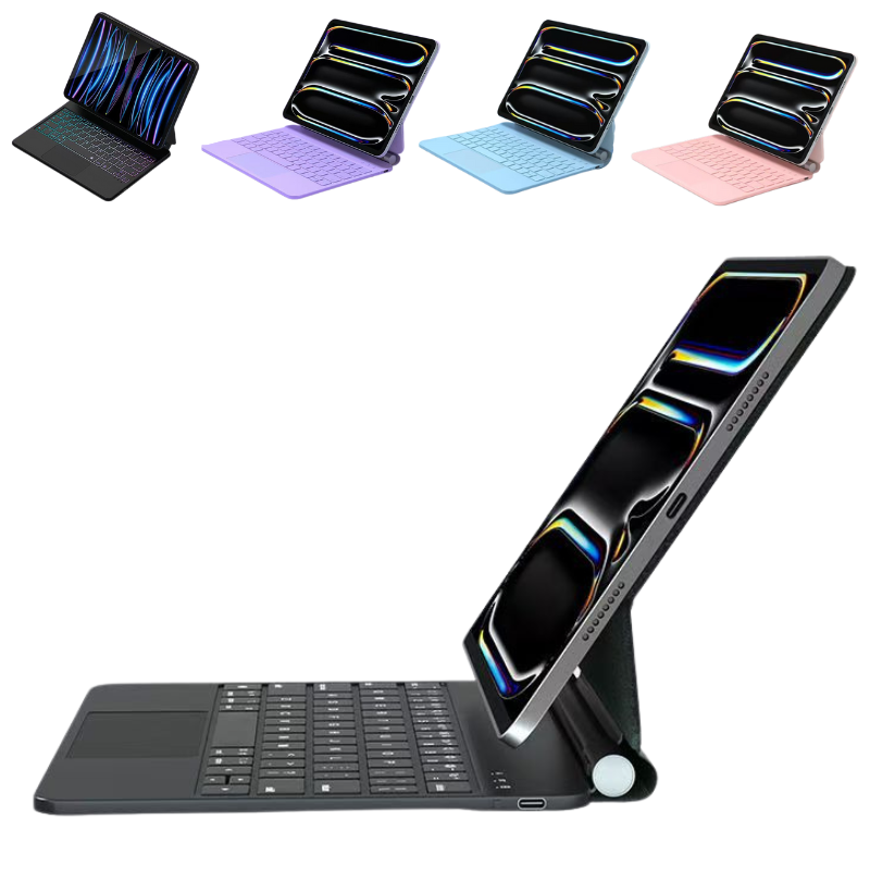 Chargez l&#39;image dans la visionneuse de la galerie, [With Touchpad][Magic Keybord] Apple iPad Pro 13-inch 7th Gen (2024) Smart Multi-Touch Trackpad Magnetic Wireless Keyboard Case With RGB Backlit - Polar Tech Australia
