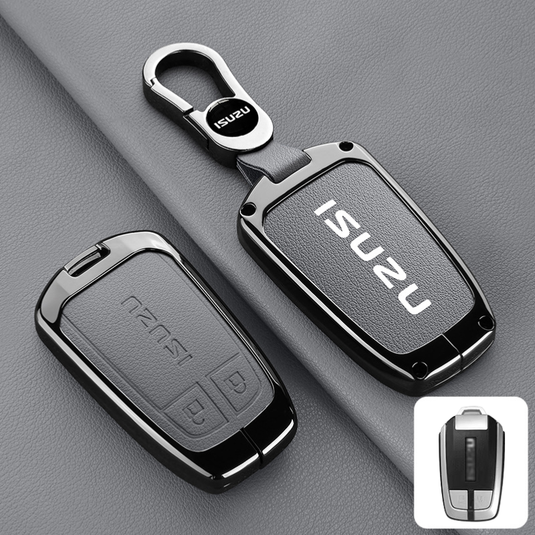 Isuzu Aluminum Alloy Shockproof Car Key Case Cover for D-Max, MU-X, Lingtuo, Ruimai