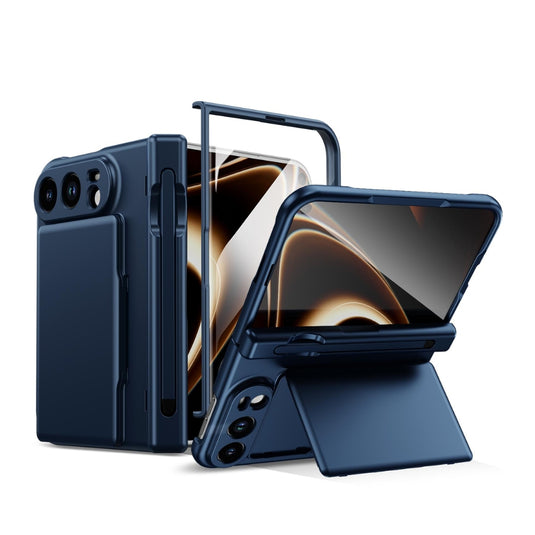 Apple iPhone Ultra / Fold - Card Bag Holder Hinge Integrated Film Phone Case, with Pen
