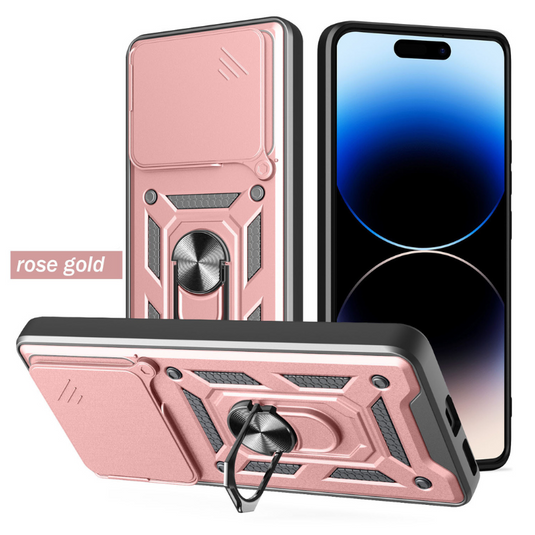 [Built-in Metal Kickstand][With Lens Cover] Nothing Phone (3a)/Pro Full-Cover Shockproof Protective Case - Polar Tech Australia