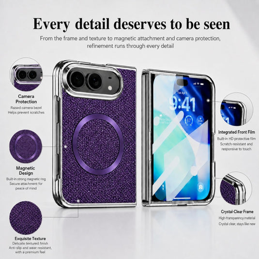 Apple iPhone Ultra / Fold - Glitter Powder Magnetic Integrated Film Phone Case