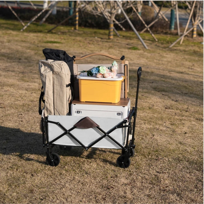 Load image into Gallery viewer, Extender Folding Cart Outdoor Extra Long Utility Large Capacity Wagon Cart Camping Picnic Trolley Beach Collapse Folding Cart - Polar Tech Australia
