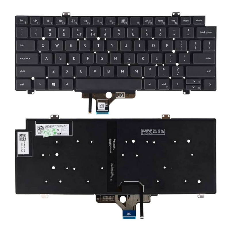 Chargez l&#39;image dans la visionneuse de la galerie, DELL Latitude 5420 5421 7420 7430 7520 7521 P137G Series - Laptop Keyboard With Back Light US Layout - Polar Tech Australia

