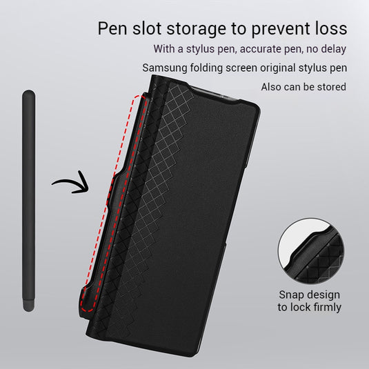 Samsung Galaxy Z Fold7 - Minimalist Luxury Flip Wallet Shockproof Case - Polar Tech Australia