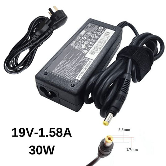 thumbnail image 2 of 19V 1.58A AC Adapter Charger For Acer Aspire One & Chromebook 11 – 30W, Black 2 of 3