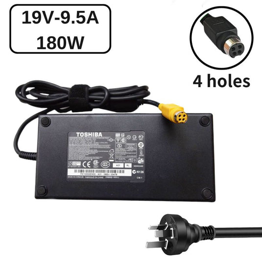 [180W/19V-9.5A][4-Pin Holes Port] Toshiba Satellite QOSMIO X75 X770 X505 PA3546E-1AC3 ADP-180HB AC Power Adapter Laptop Wall Charger (AU Plug) - Polar Tech Australia