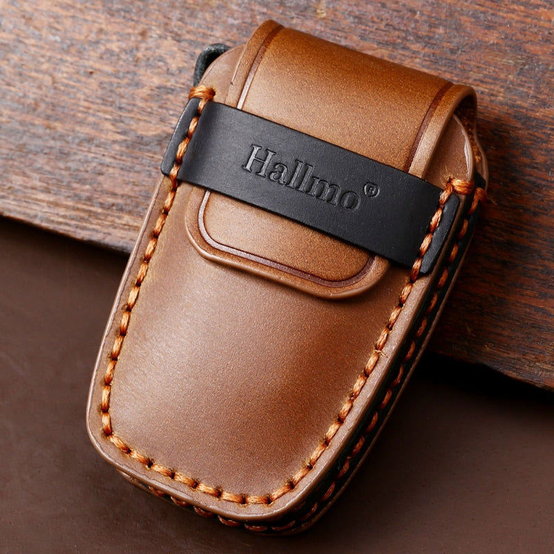 Chargez l&#39;image dans la visionneuse de la galerie, Toyota Handcrafted Genuine Leather Car Key Fob Protective Case Cover For Camry, C-HR, Corolla, RAV4, Avalon, Land Cruiser, Prado, Prius
