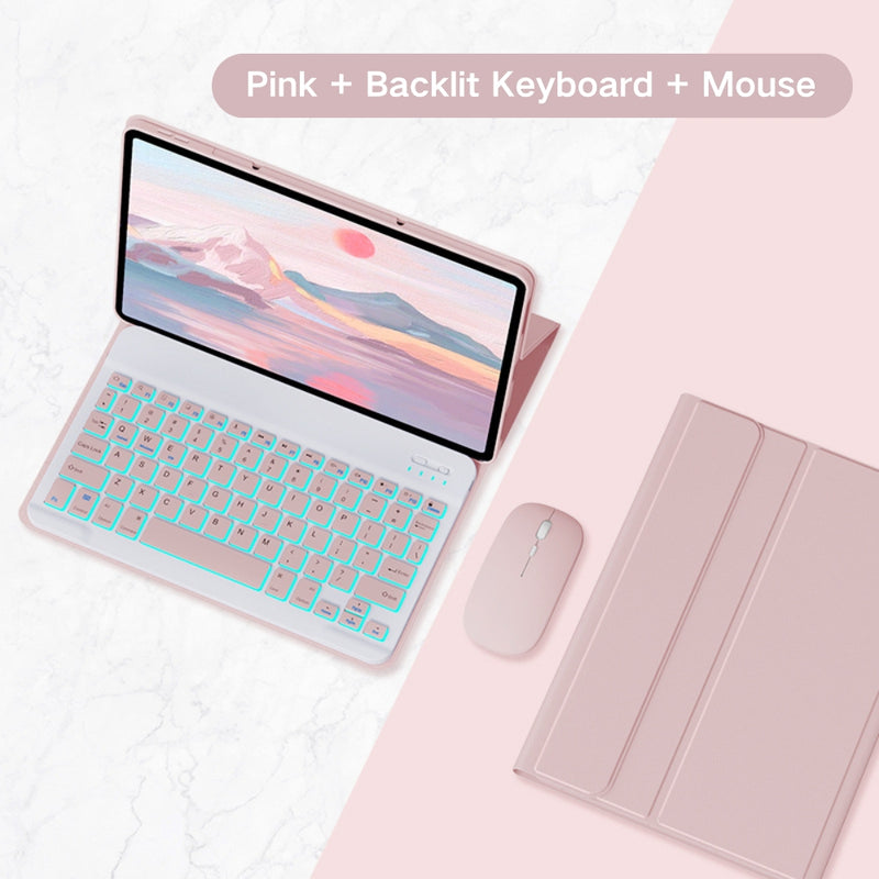 Cargue la imagen en el visor de la galería, Lenovo Tab M11 11.0&quot; 2024 (TB-330XU/330FU) - Detachable Magnetic Bluetooth Keyboard Case With Backlight and Mouse - Polar Tech Australia
