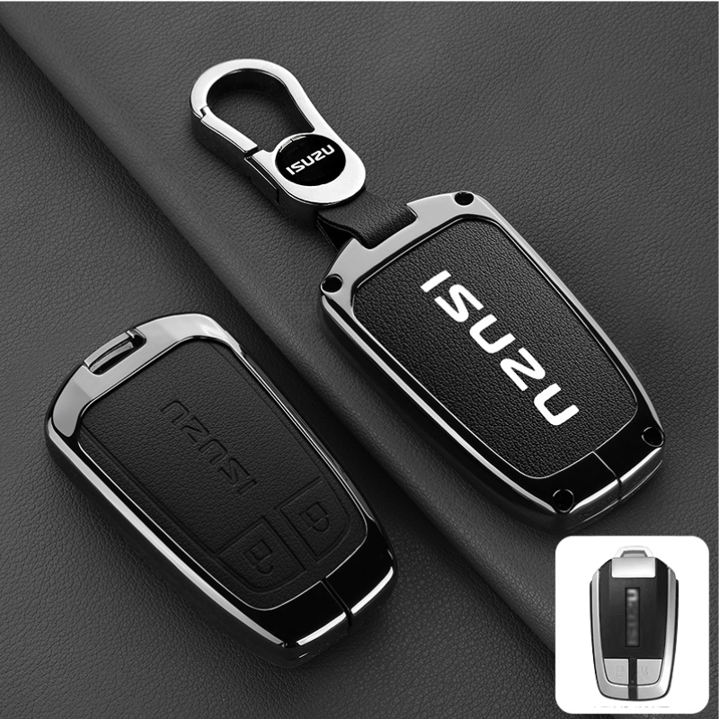 Cargue la imagen en el visor de la galería, Isuzu Aluminum Alloy Shockproof Car Key Case Cover for D-Max, MU-X, Lingtuo, Ruimai
