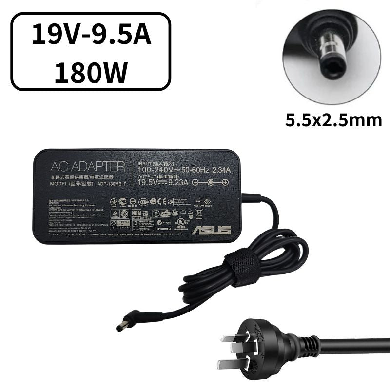 Load image into Gallery viewer, [19V-9.5A/180W][5.5x2.5] Asus G46VX Laptop AC Power Supply Adapter Charger - Polar Tech Australia
