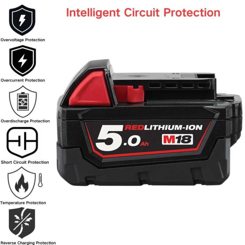 Cargue la imagen en el visor de la galería, [M18B2]Genuine Original Milkwaukee 18V - Replacement Electrical Tool Li-ion Battery
