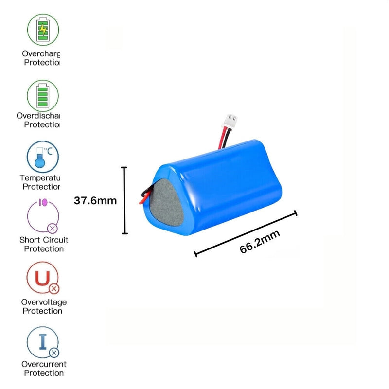 Chargez l&#39;image dans la visionneuse de la galerie, [PH2.0-JST Connector][18650] Universal 3000mAh 12V Rechargeable Li-Ion Lithium Polymer Battery - Polar Tech Australia
