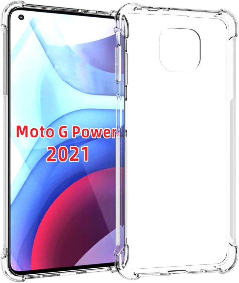 Chargez l&#39;image dans la visionneuse de la galerie, Motorola Moto G Power 2021 - AirPillow Cushion Transparent Soft Clear TPU Four Corners Protective Case - Polar Tech Australia
