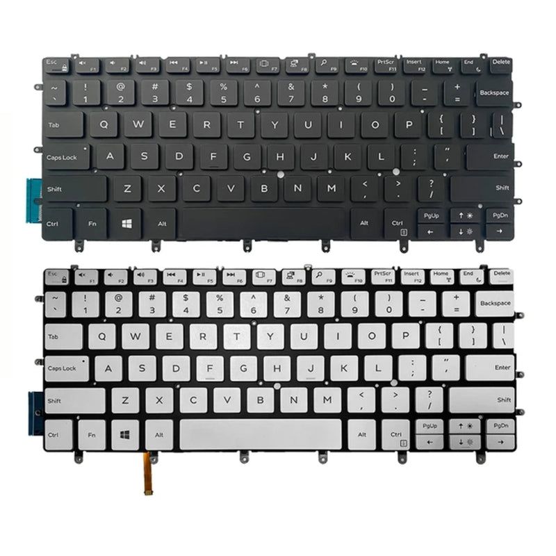 Cargue la imagen en el visor de la galería, Dell XPS 13 inch P82G 9370 9380 - Laptop Keyboard With Back Light US Layout - Polar Tech Australia
