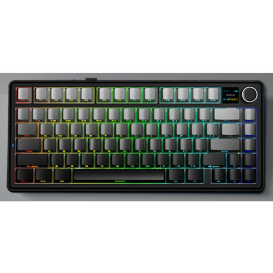 Aula F75 Gasket Mechanical Keyboard, 75% Wireless Hot Swappable Gaming Keyboard with Five-Layer Padding&Knob, Bluetooth/2.4GHz/USB-C, RGB