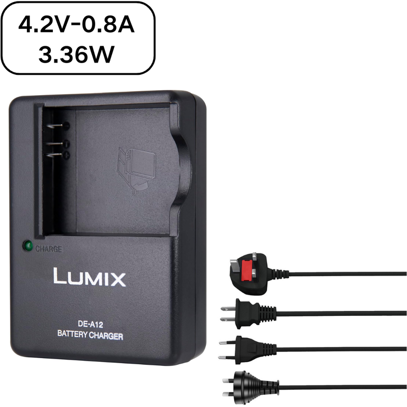 Chargez l'image dans la visionneuse de la galerie, [DE-A12B][4.2V-0.8A] Panasonic LUMIX CGA-S005E Battery / D-LUX2 C-LUX1 D-LUX3 D-LUX4 Series - Camera Charger Power Supply Adapter - Polar Tech Australia
